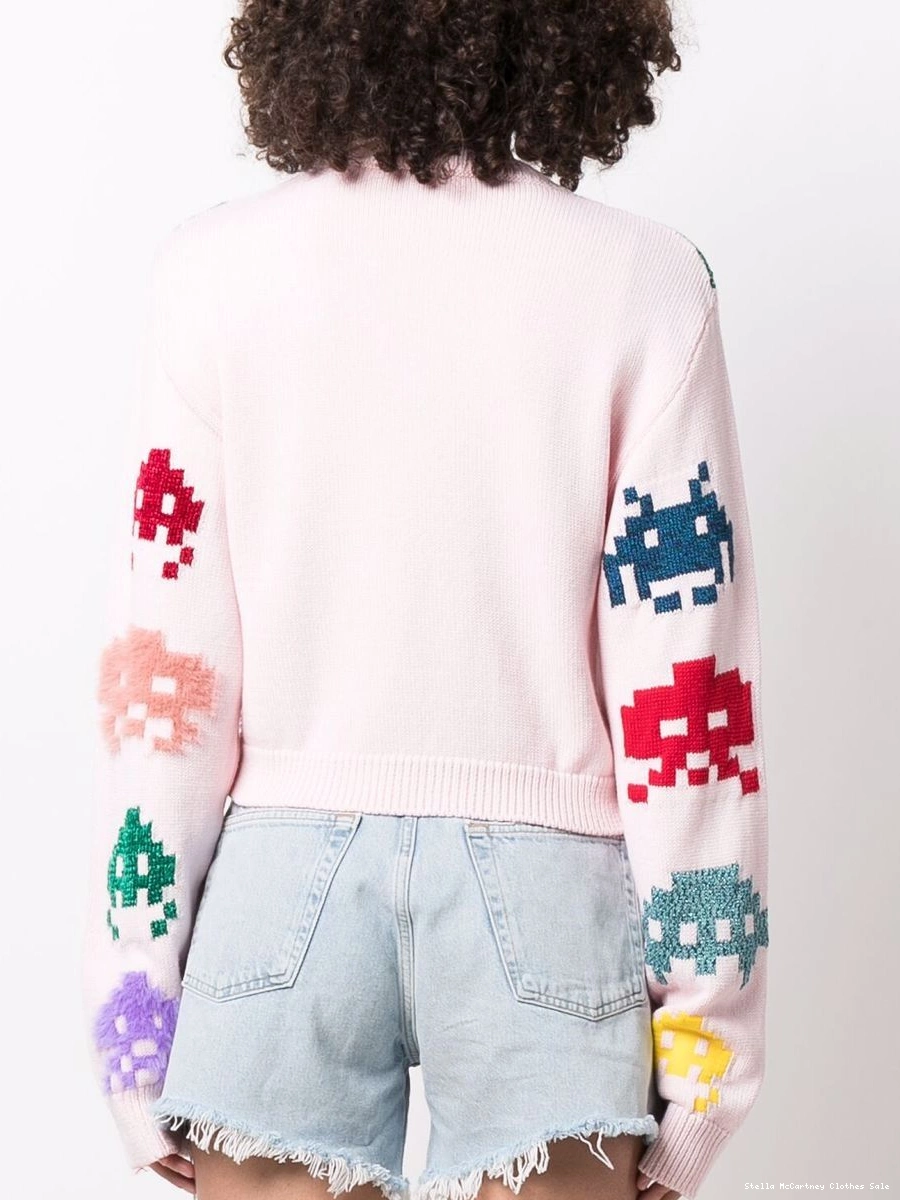 Affordable knitted Stella McCartney Women Pacman-intarsia jumper 0706